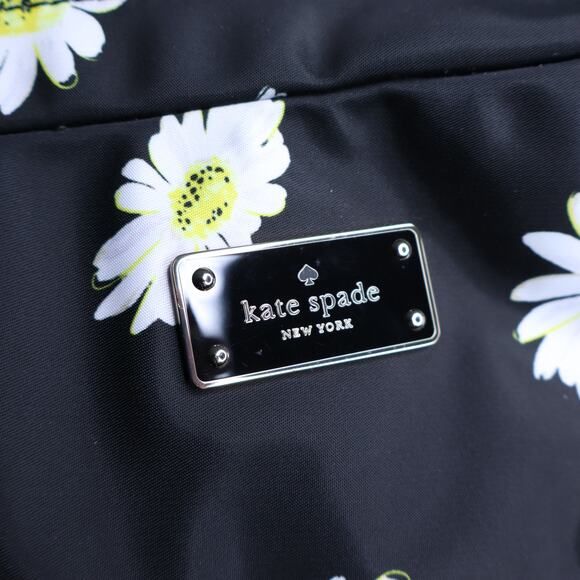 KATE SPADE Blake Avenue Daisy Hilo Backpack Black Large Leather Strap - Picture 8 of 11